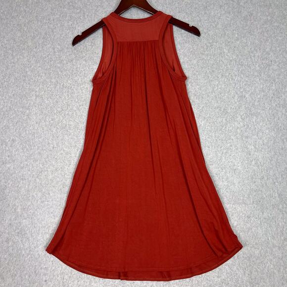 Shebird Terracotta The Tunic Tank Bra Dress Sz Small Build in Bra Pockets Casual - Picture 6 of 10